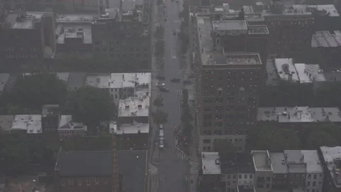 Heavy rain in the city 스톡 동영상 157595396