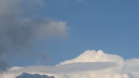 Heavy rain clouds before a storm Stock Footage 90120578