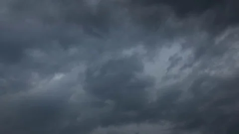 Heavy Rain Clouds Before A Storm Time-Lapse Stock Footage 76259972