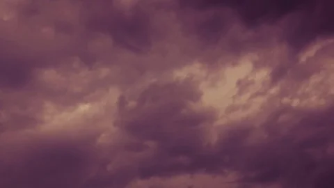 Heavy Rain Clouds Before A Storm Time-Lapse Stock Footage 76305271