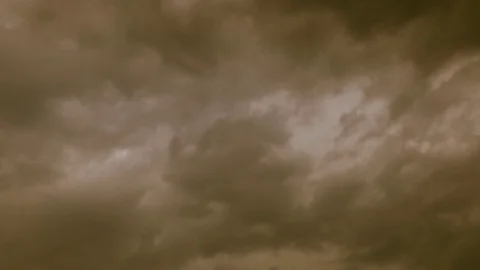 Heavy Rain Clouds Before A Storm Time-Lapse Stock Footage 76362461