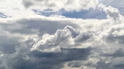 Heavy Rain Dark Clouds Before a Storm, Timelapse Stock Footage 39740734