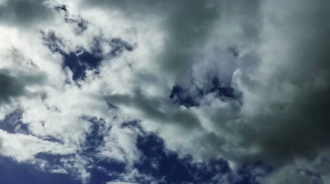 Heavy Rain Dark Clouds Before a Storm Stock Footage 46109012