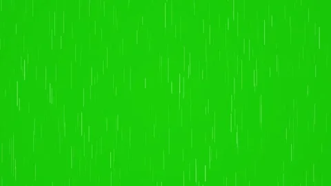 Heavy rain drop overlay falling on green screen background for video editing Stock Footage 346707295