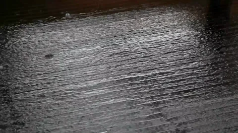 Heavy Rain during the storm Stock Footage 38055793