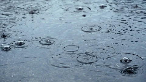 Heavy rain falling - 4K video Stock Footage 119974861