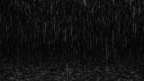 Heavy rain falling and splashes on water Stock Footage 247186851