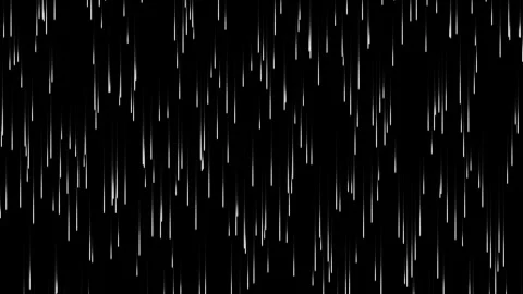 Heavy Rain Falling on Black Background Loopable Animation. Vídeos de archivo 339209440