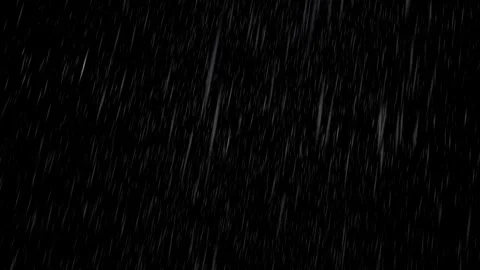Heavy Rain Falling on Black Background Seamless Loop Vidéo 344240406