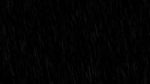 Heavy Rain Falling Diagonal Overlay Loop Black Background Storm Effect Stock Footage 340298260