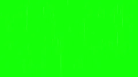 Heavy rain falling downward against bright green screen backdrop for visual 库存影片 345218037