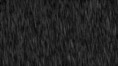 Heavy rain falling fade in and out on black background 4K Stock Footage 342297029