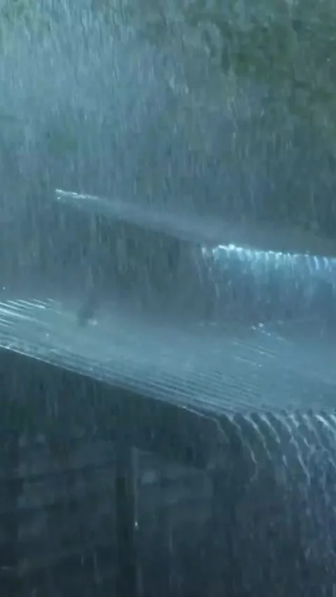 Heavy Rain Falling Stock Footage 326371227