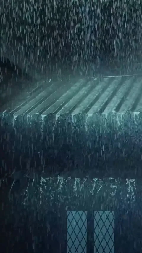 Heavy Rain Falling Stock Footage 326371315
