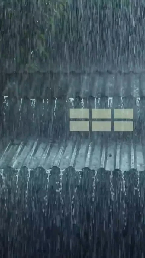 Heavy Rain Falling Stock-Footage 326371380