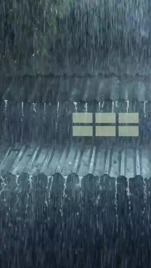 Heavy Rain Falling Stock Footage 326371387