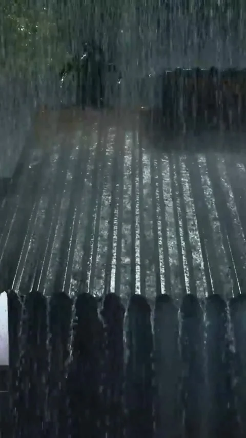 Heavy Rain Falling Stock Footage 326371458