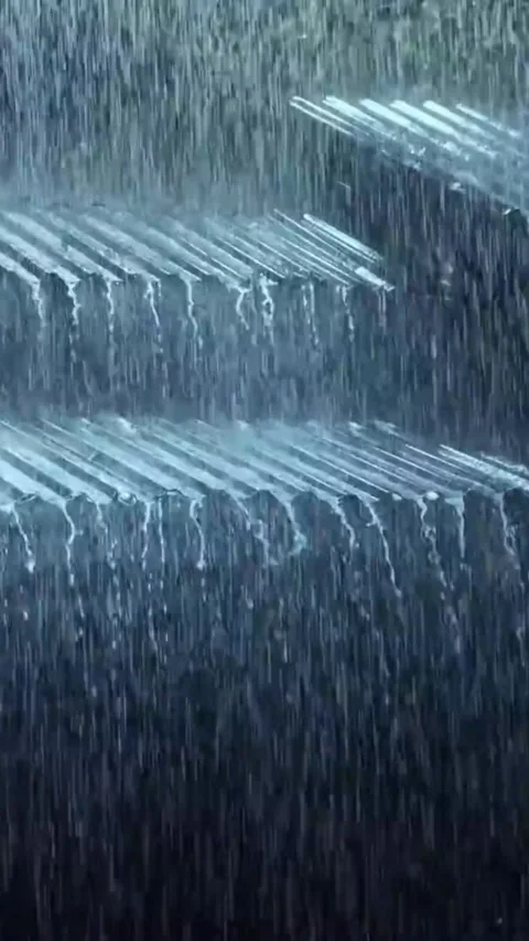 Heavy Rain Falling Stock Footage 326371520