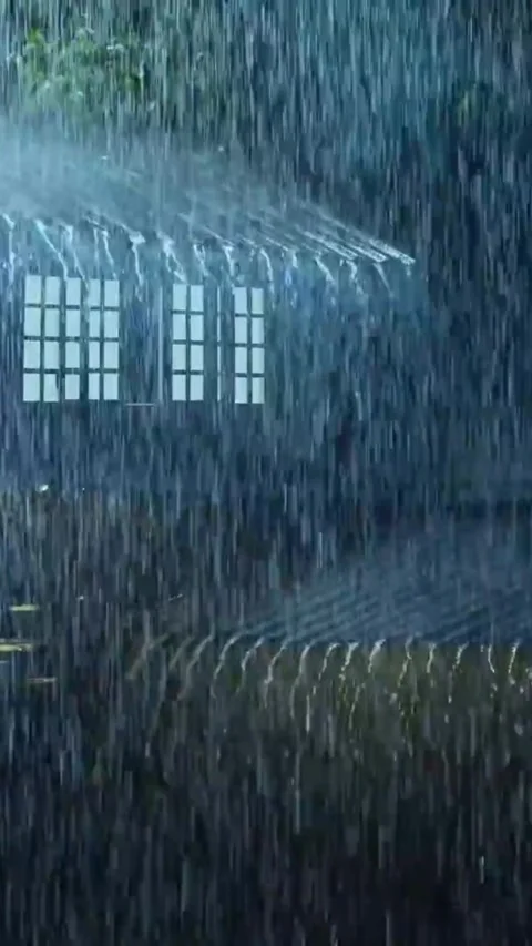 Heavy Rain Falling Stock Footage 326371672