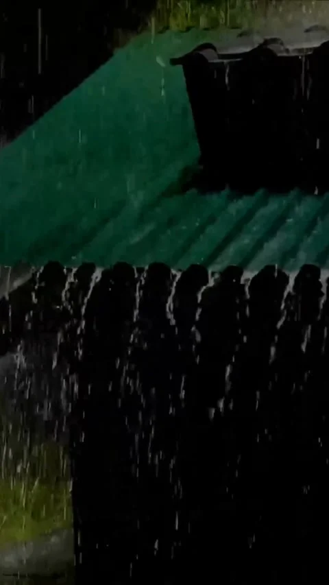 Heavy Rain Falling Stock Footage 326372197