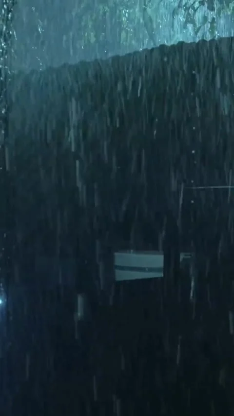 Heavy Rain Falling Stock Footage 326373005