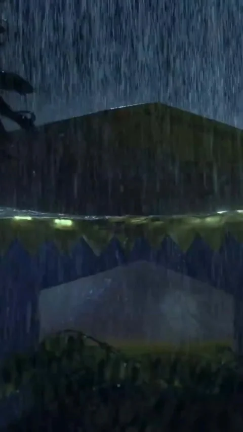 Heavy Rain Falling Stock Footage 326373127