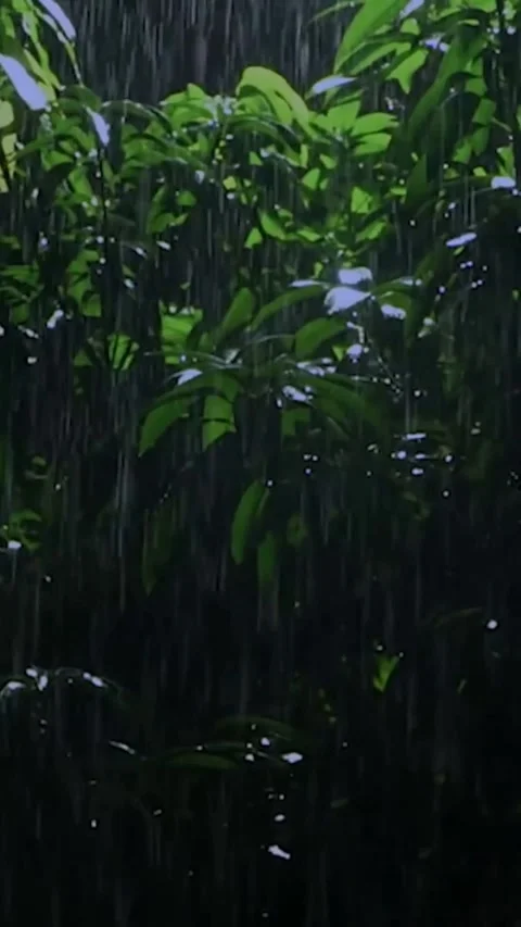 Heavy Rain Falling Stock Footage 326373291