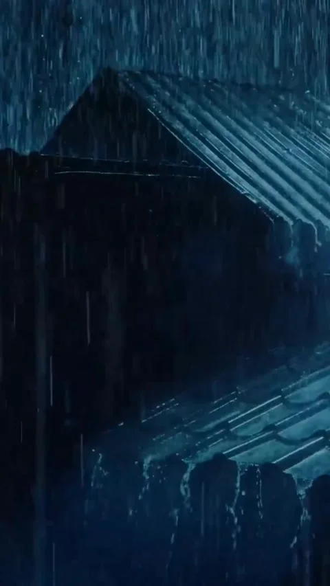 Heavy Rain Falling Stock Footage 326373335