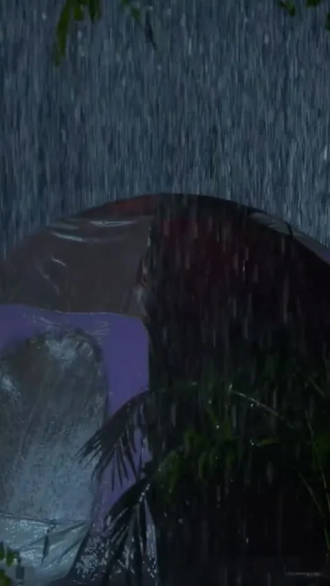 Heavy Rain Falling Stock Footage 326373851