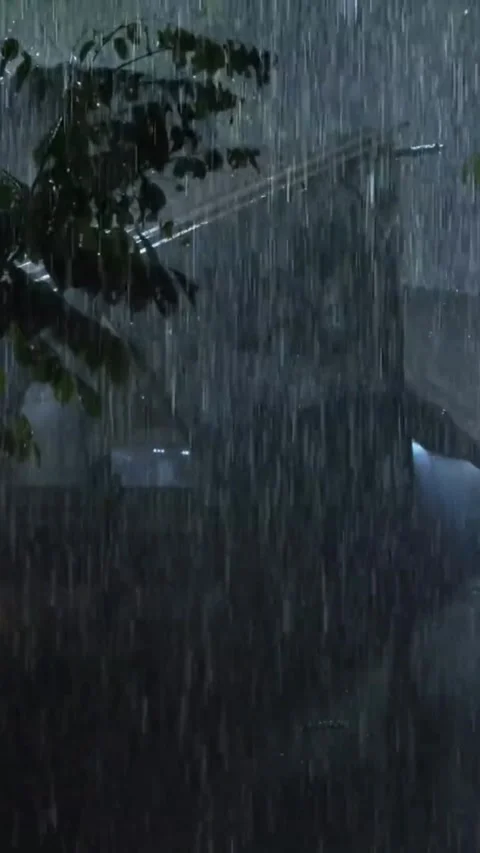 Heavy Rain Falling Video stock 326374897
