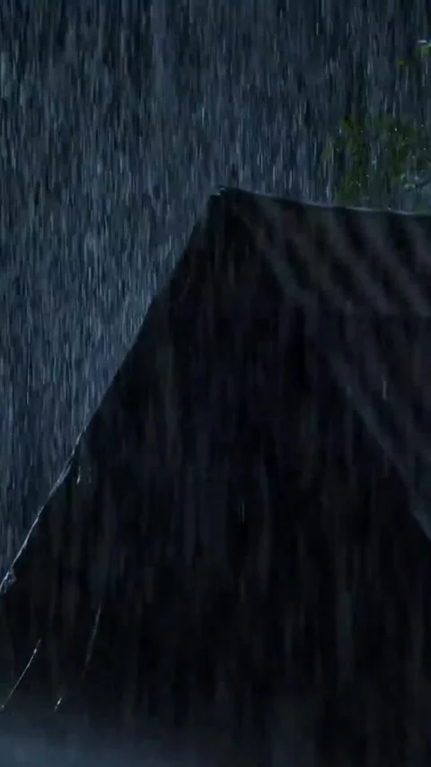 Heavy Rain Falling Stock Footage 326375122