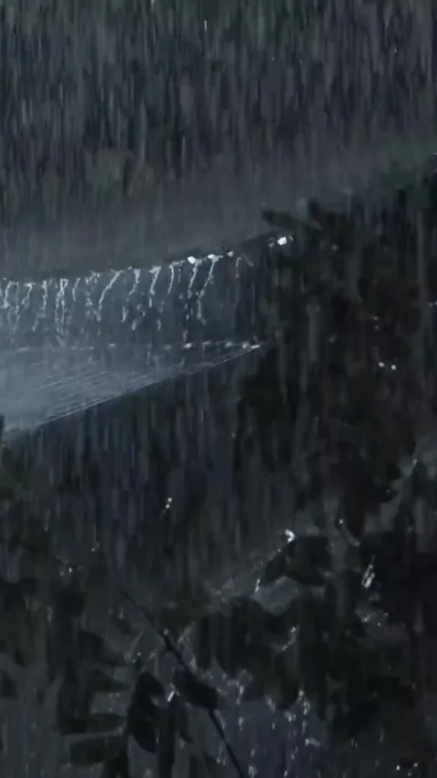 Heavy Rain Falling Stock Footage 326375196