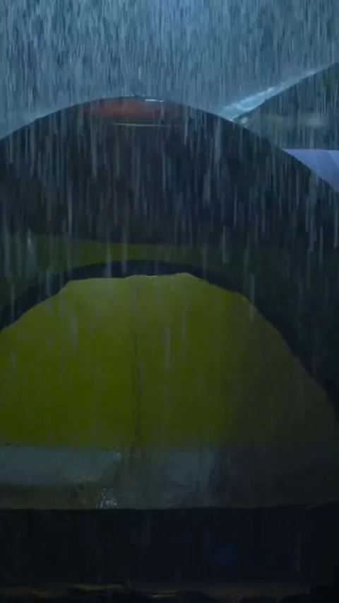 Heavy Rain Falling Stock Footage 326375277