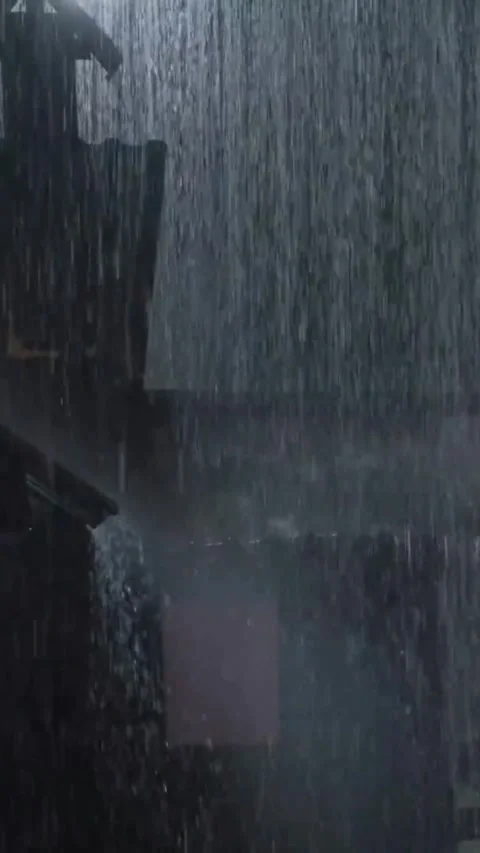 Heavy Rain Falling Video stock 326376545