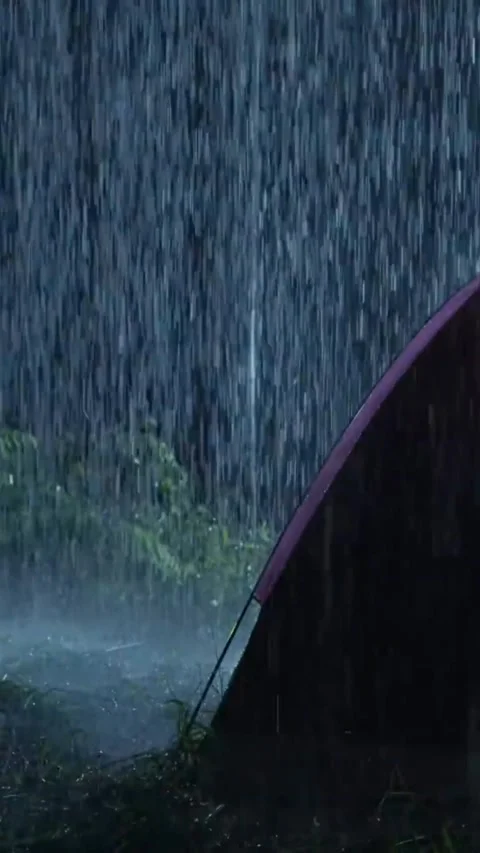 Heavy Rain Falling Stock Footage 326376733