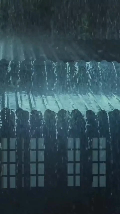 Heavy Rain Falling Video stock 326377221