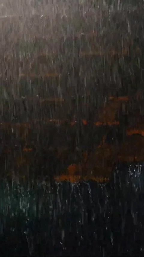 Heavy Rain Falling Stock Footage 326377424