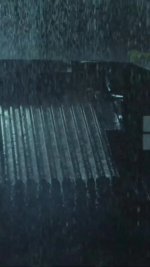 Heavy Rain Falling Stock Footage 326378168