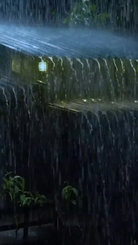 Heavy Rain Falling Video stock 326379325