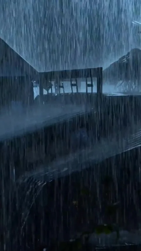 Heavy Rain Falling Stock Footage 326379794