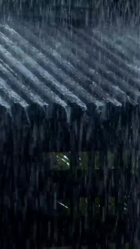 Heavy Rain Falling Stock Footage 326381069