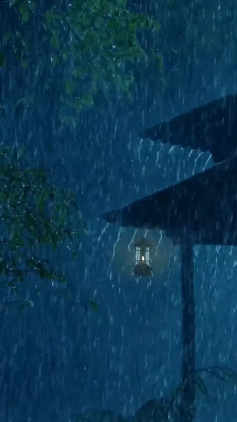Heavy Rain Falling Stock Footage 326384001