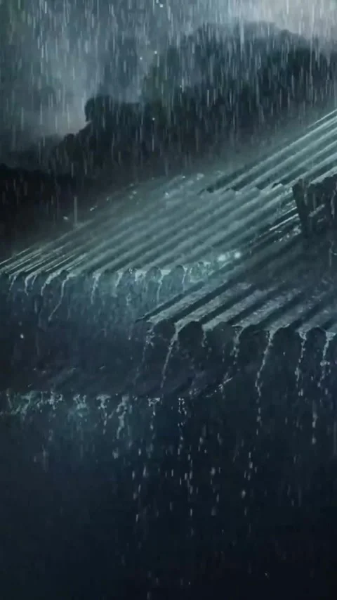 Heavy Rain Falling Stock Footage 326392963