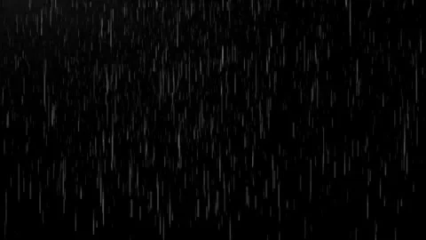 Heavy Rain Falling Overlay Black Background Screen Blend 4K Stock-Footage 334577493