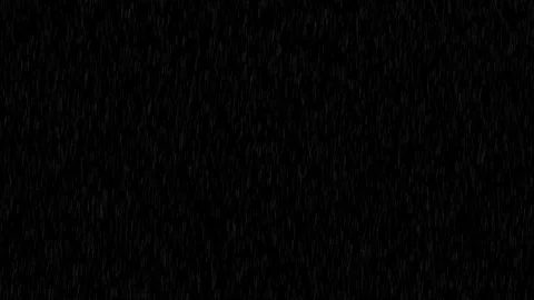 Heavy rain falling through dark black background with realistic atmospheric Stockbeeldmateriaal 334568200