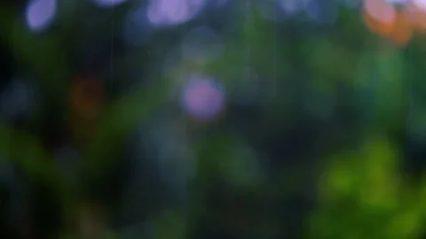 Heavy rain falling on the window surface Stock Footage 149396970