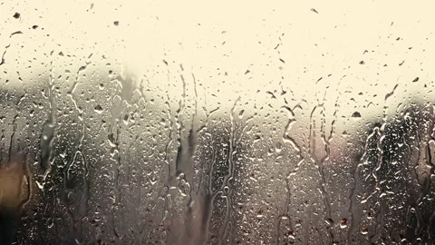 Heavy rain falling on window surface Stock Footage 150178099