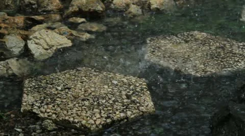 Heavy rain flooding Stock Footage 11610270