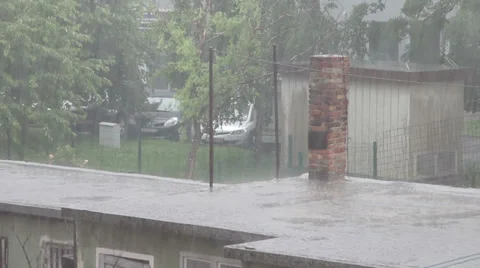 Heavy rain Video stock 38707878