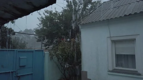 Heavy rain. 스톡 동영상 141837341